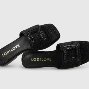 Lodi - NU5507 Black Rafia Slide