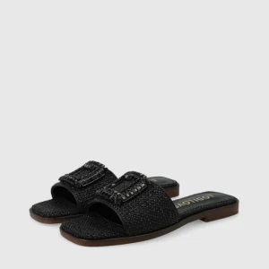 Lodi - NU5507 Black Rafia Slide