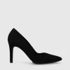 Lodi - Rabot Black Suede Court shoe