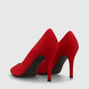 Lodi - Ramin Red Suede Court Shoe