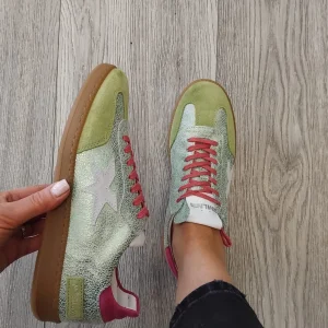 Méliné Meline - 526 R Green Retro Trainer