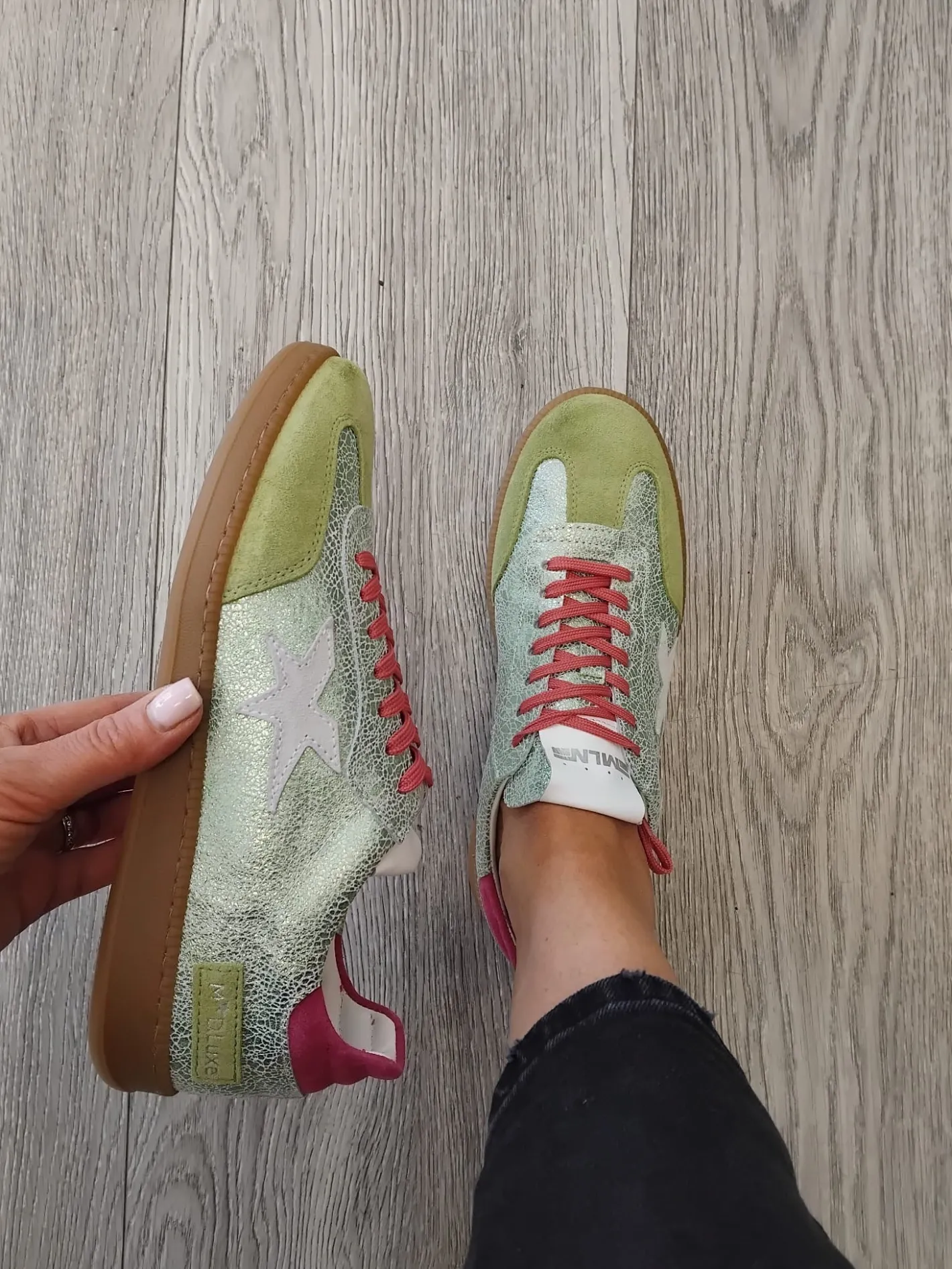 meline___r_green_retro_tr_0.webp Méliné Meline - 526 R Green Retro Trainer