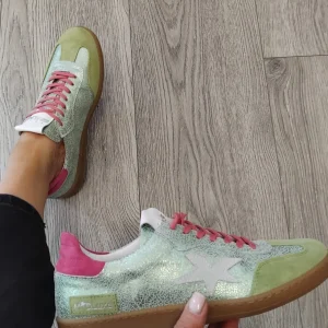 Méliné Meline - 526 R Green Retro Trainer