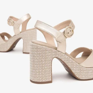 NeroGiardini - E513631D Gold Platform Heel