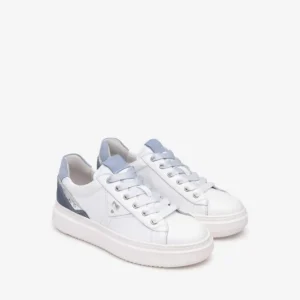 NeroGiardini - E513040D White and Blue Trainer