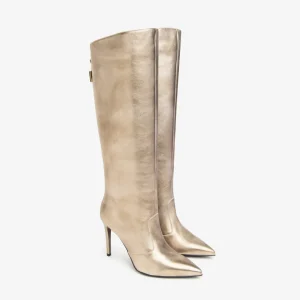 NeroGiardini - I410826DE Metallic Gold Knee High Boot [Standard Fit]