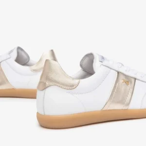 NeroGiardini - White and Gold Retro Trainer