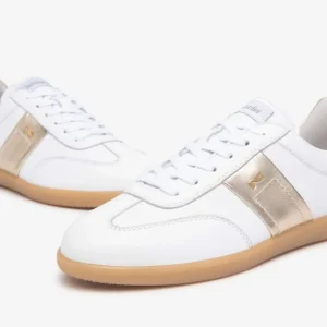 NeroGiardini - White and Gold Retro Trainer