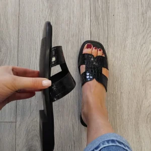 Oh My Sandals - 5580 Black Slide