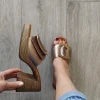 Oh My Sandals - 5631 Bronze Platform Mule