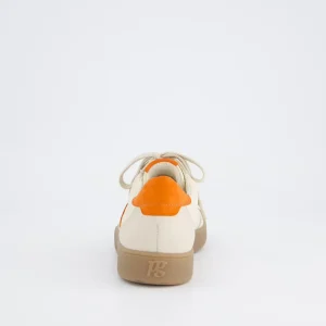 Paul Green - 5437 Cream and Orange Retro Trainer