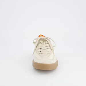 Paul Green - 5437 Cream and Orange Retro Trainer