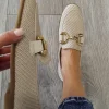 Paul Green - 1145 Cream Raffia Loafer