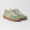 Paul Green - 5464 Green and Pink Retro Trainer