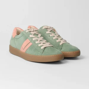 Paul Green - 5464 Green and Pink Retro Trainer