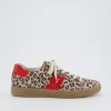 Paul Green - 5464 Leopard and Red Retro Trainer