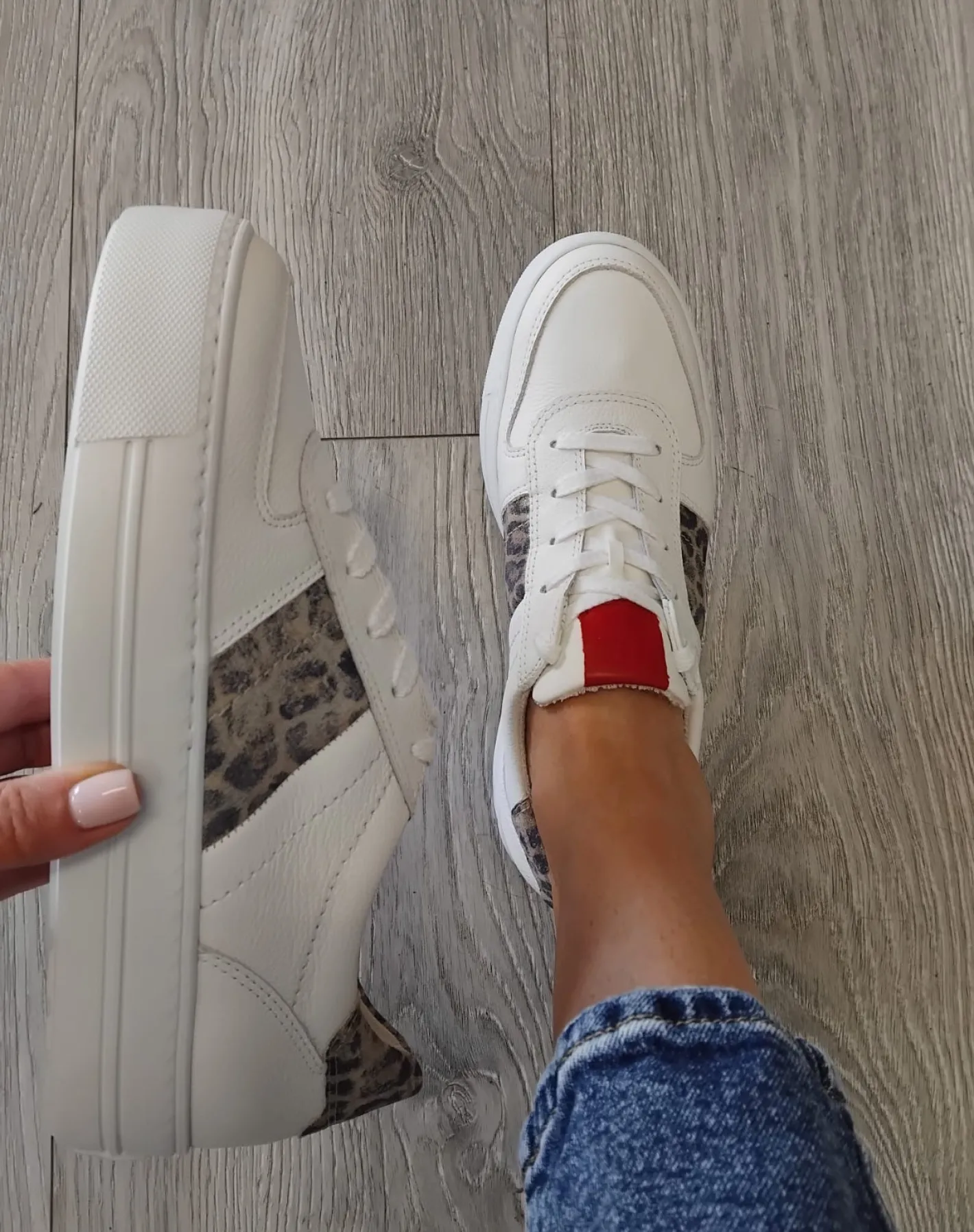 paul_green___white_and_le_1.webp Paul Green - 5230 White and Leopard Trainers