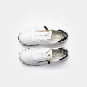 Paul Green - 5310 White and Nautical Zip Trainer [Wide Fit]
