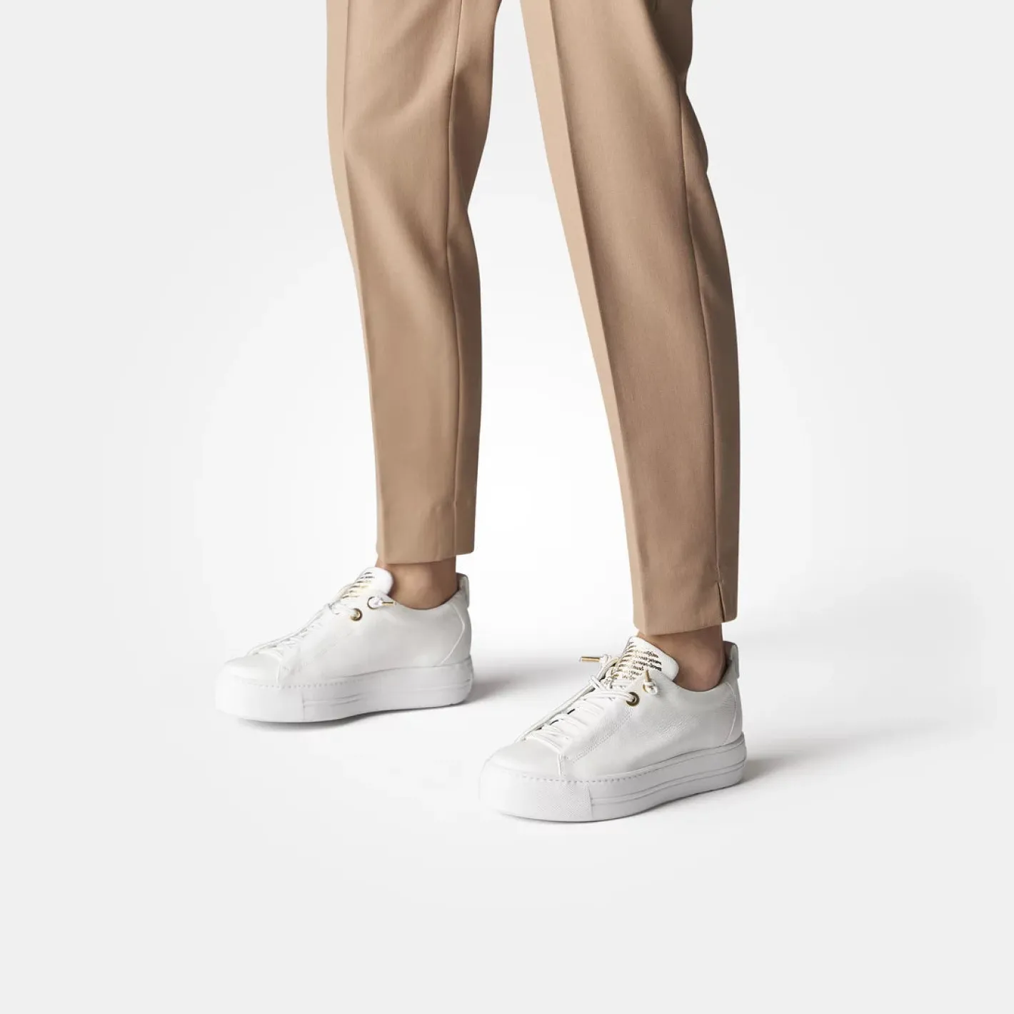 paul_green___white_elasti_2.webp Paul Green - 5017 White Elastic Slip On Trainer*