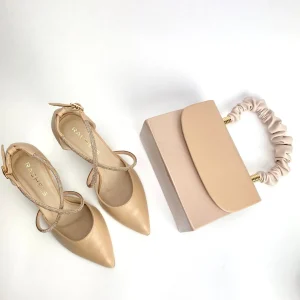 Rachel's Rachels - Beige with Gold Embellishment