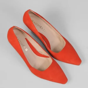 Rachel's Rachels - Orange Suede Court Shoe