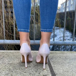 Rachel's Rachels - Pale Blush Leather Court Shoe