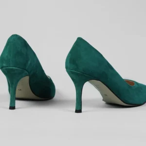 Rachel's Rachels - Z6047 Green V Suede Court Shoe