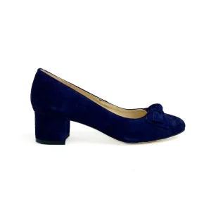 Rachels - Z7705 Navy Bow Court Shoe