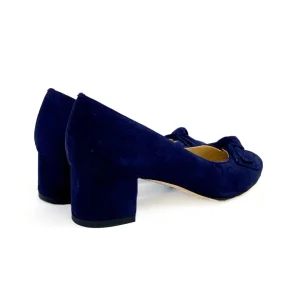 Rachels - Z7705 Navy Bow Court Shoe