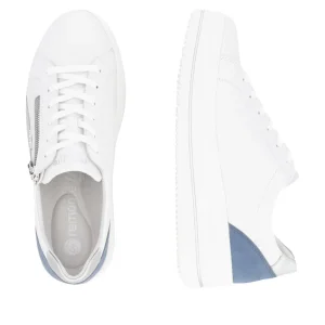 Remonte - D1C01 White and Blue Trainer
