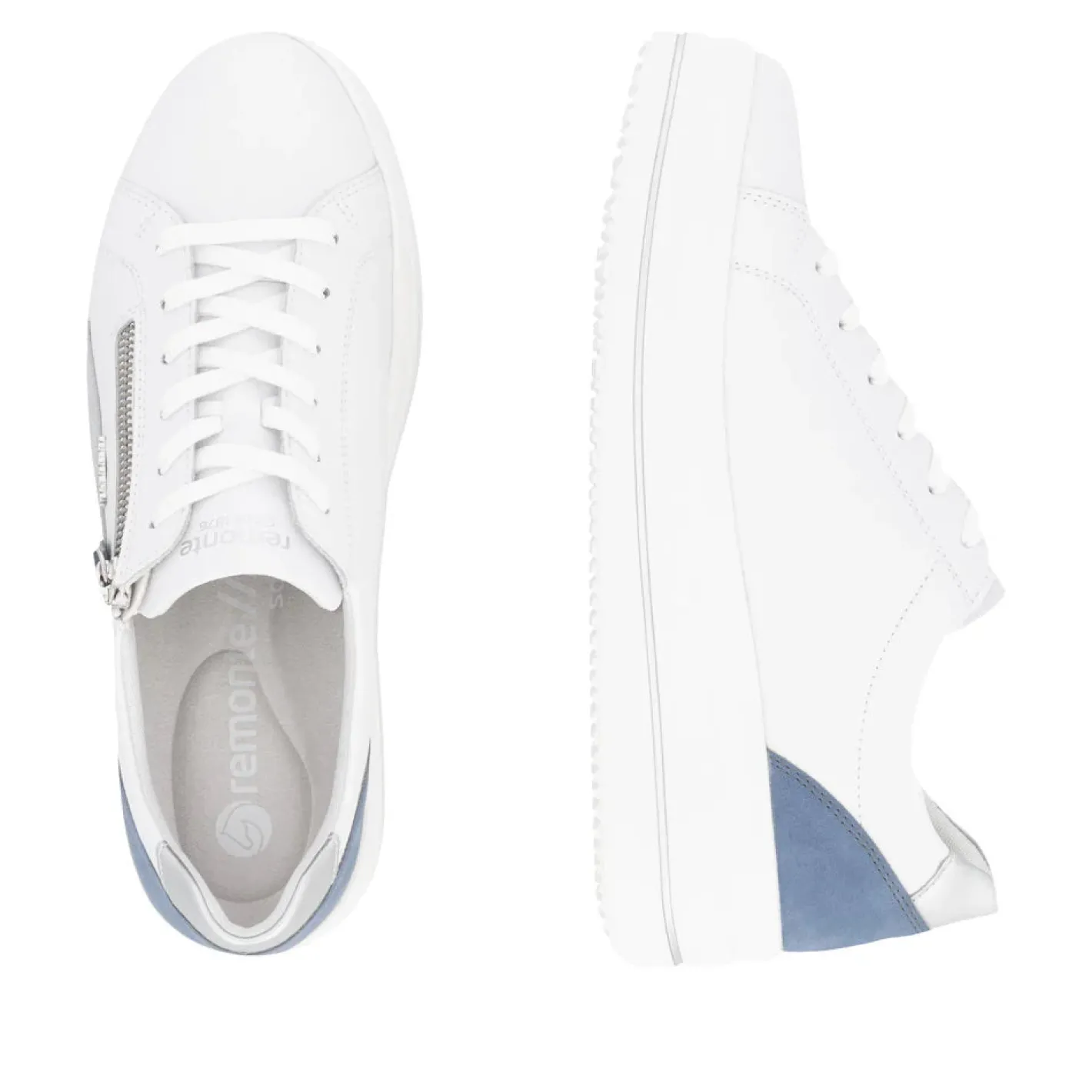 remonte__dc_white_and_blu_2.webp Remonte - D1C01 White and Blue Trainer
