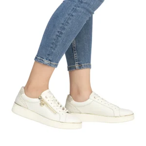 Remonte - D2E00 Cream Zip Trainer
