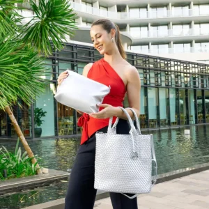 Remonte - Q0761 Silver Weave Bag