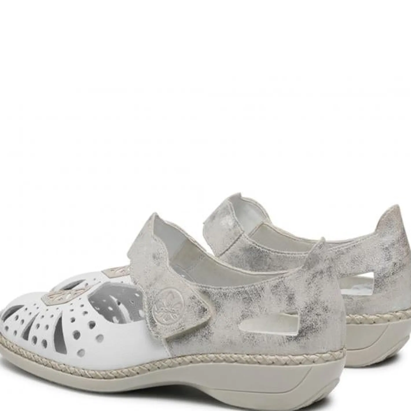 rieker___white_and_silver_1.webp Rieker - 41368 White and Silver Shoe