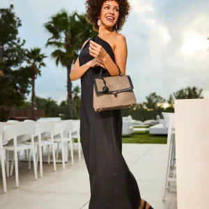 Rieker - H1606/92 Taupe & Black Handbag