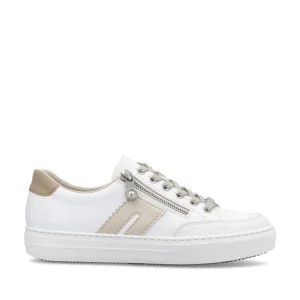 Rieker - L5903 White and Beige Trainer