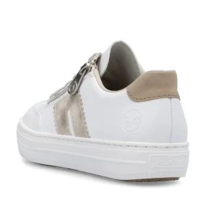 Rieker - L5903 White and Beige Trainer