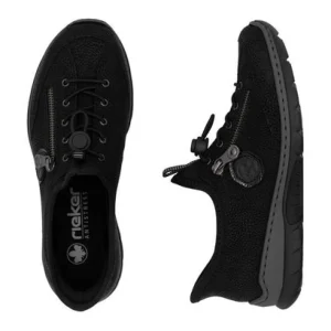 Rieker - L32F1 Black Slip On Trainer