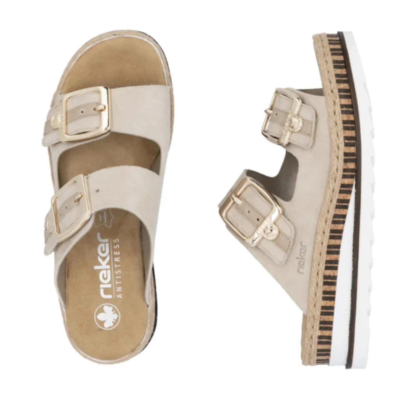 rieker__v_beige_mule_4.webp Rieker - V7955 Beige Mule