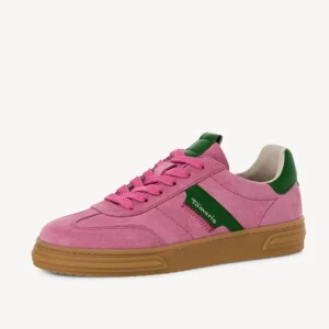 Tamaris - 23788 Pink & Green Retro Trainer