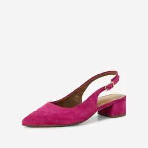 Tamaris - 29500 Pink Suede Sling Back