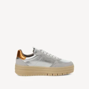 Tamaris - 23773 Silver Platform Trainer