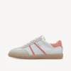 Tamaris - 23624 White and Peach Retro Trainer
