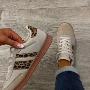 Teddy Smith - 120007 Beige and Leopard Trainer
