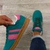 Teddy Smith - 120007 Green and Pink Retro Trainer