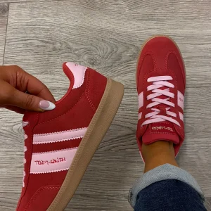 Teddy Smith - 120123 Red and Pink Retro Trainer