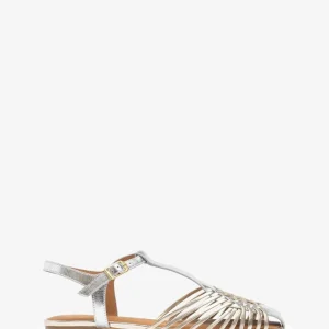 Unisa - Babic Silver and Gold Leather Sandal