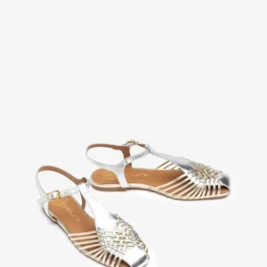Unisa - Babic Silver and Gold Leather Sandal