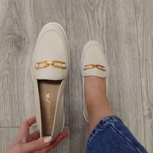 Unisa - Famo Cream Wedge Loafer