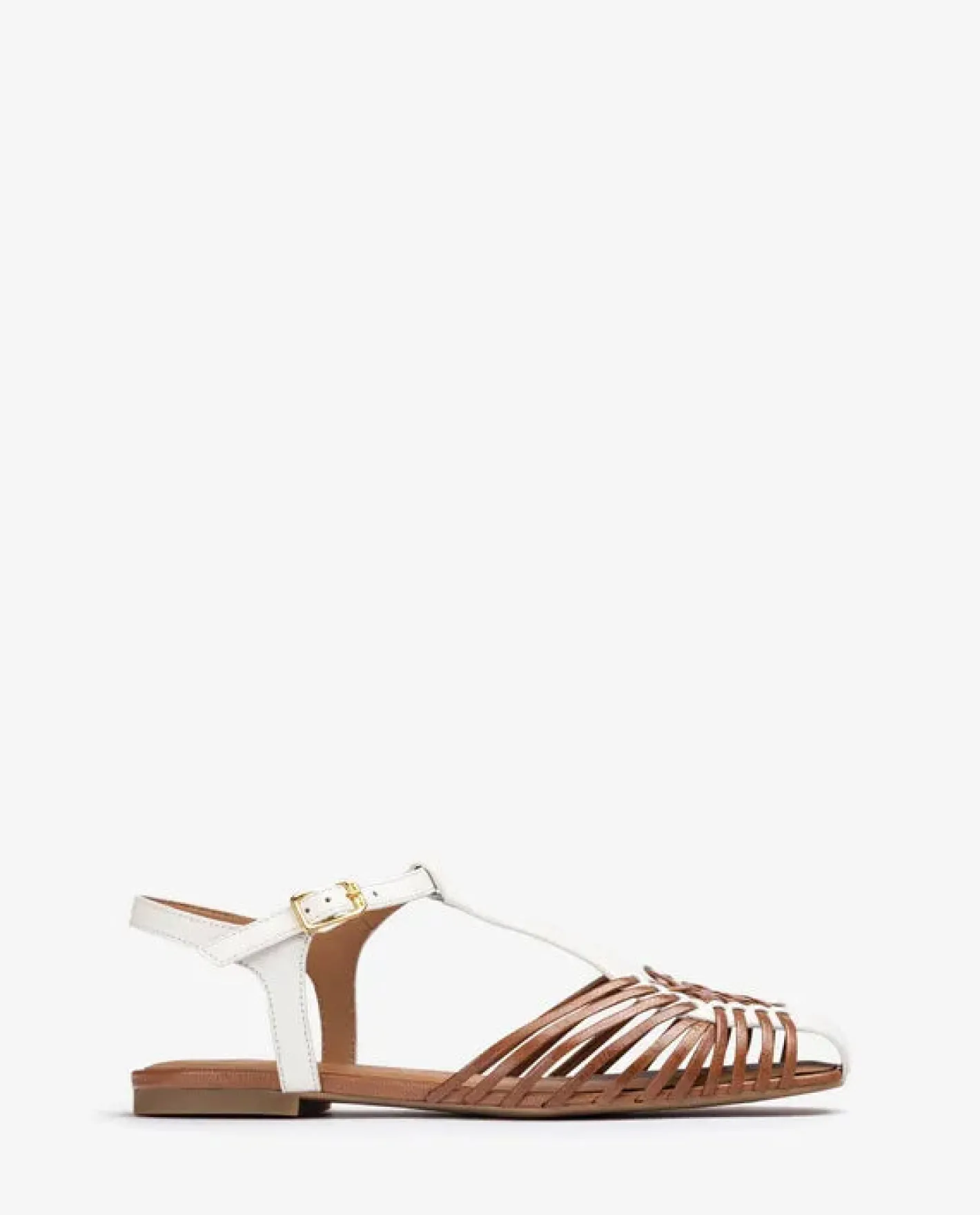 unisa_babic_white_and_tan_0.webp Unisa Babic White and Tan Leather Sandal
